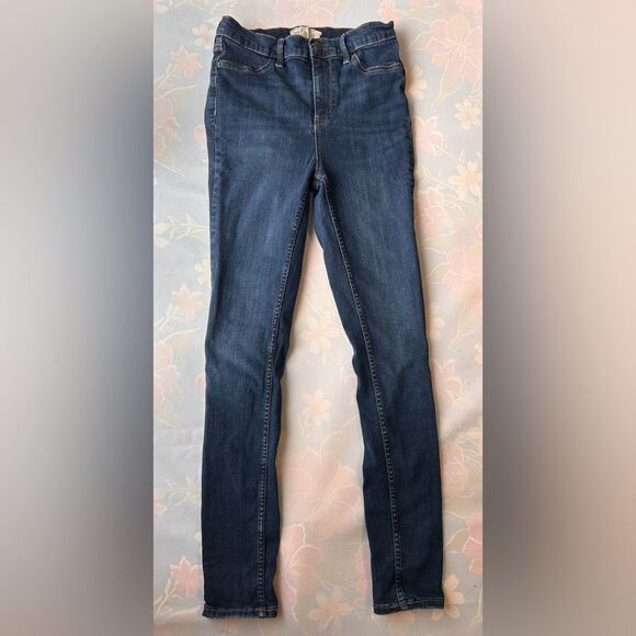 Free People Women’s 29R Blue Denim Skinny Jeans Very Good Used Condition - Picture 1 of 7
